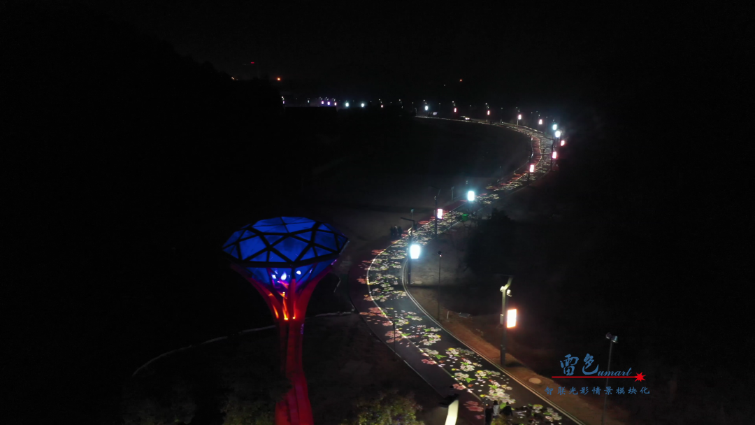 雷色光電打造清溪劇院戶外燈光秀(圖5)