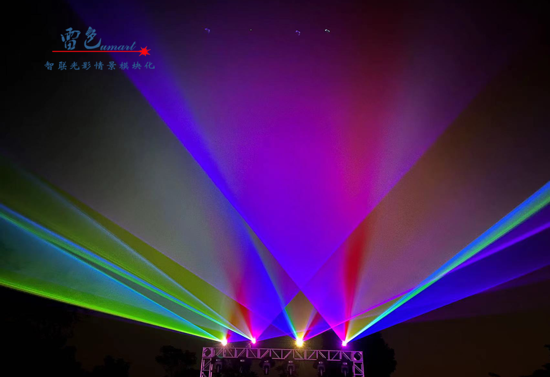 雷色光電打造《夢(mèng)境光語(yǔ)》夜場(chǎng)燈光秀震撼來(lái)襲！(圖2)
